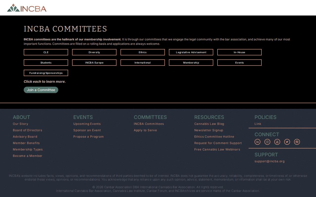 INCBA Committees